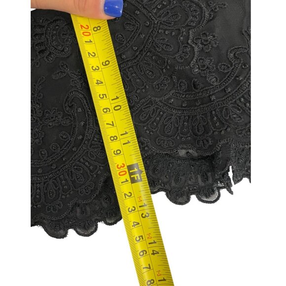 Zara Womens Camisole Top S Black Floral Embellished Beaded Sheer 6895/097 NWT - Picture 16 of 16